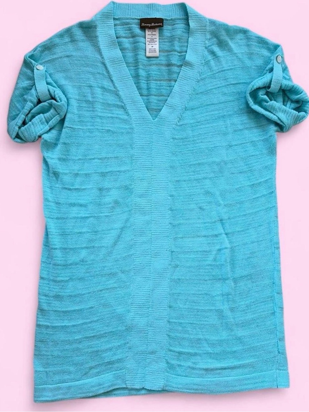 Tommy Bahama Aqua V-Neck Short Sleeve Tunic